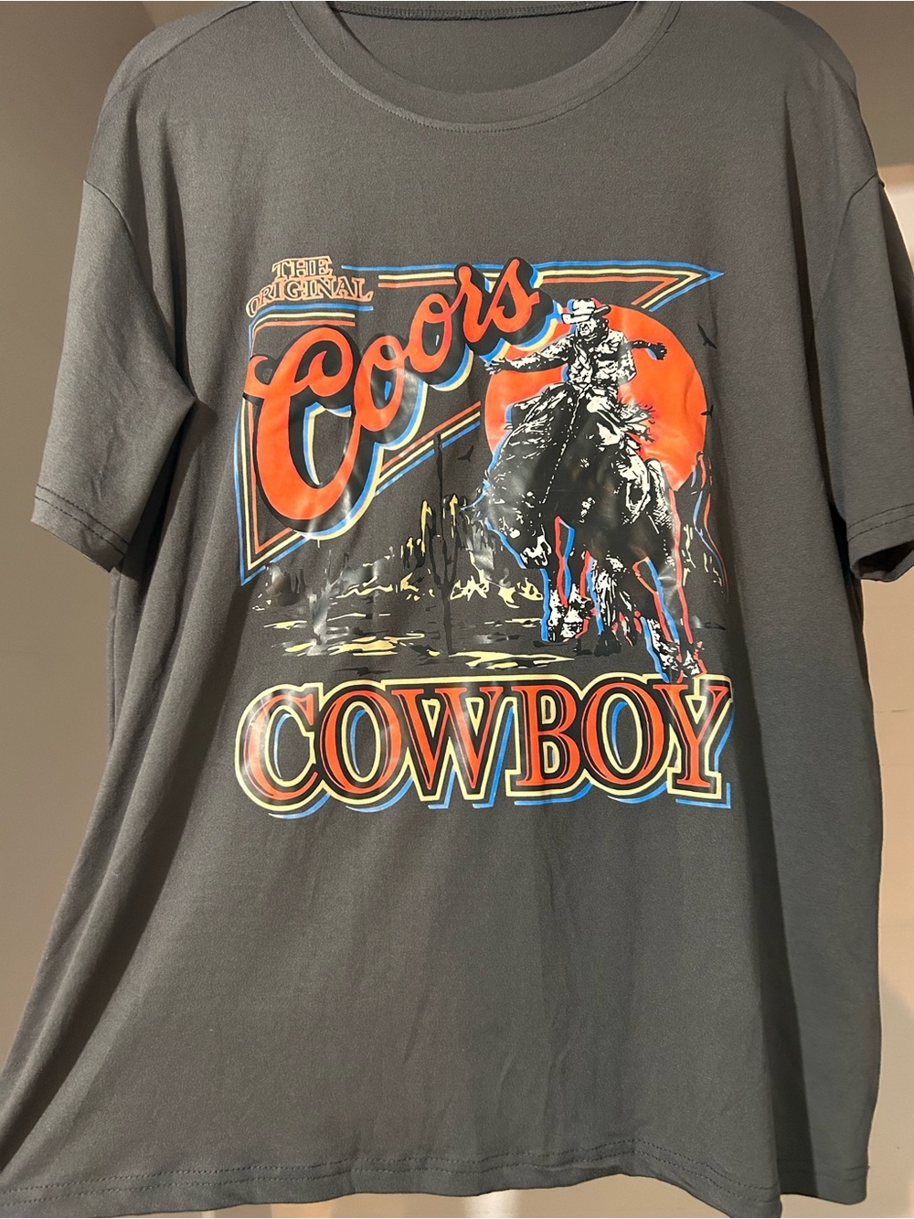 Cowboy Graphic Tee - Gray